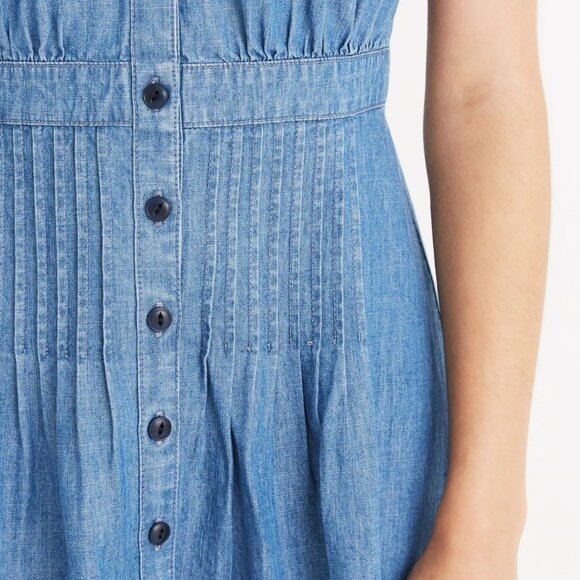 NWT Madewell Denim Daylily Dress, Sz 0 - Picture 2 of 5
